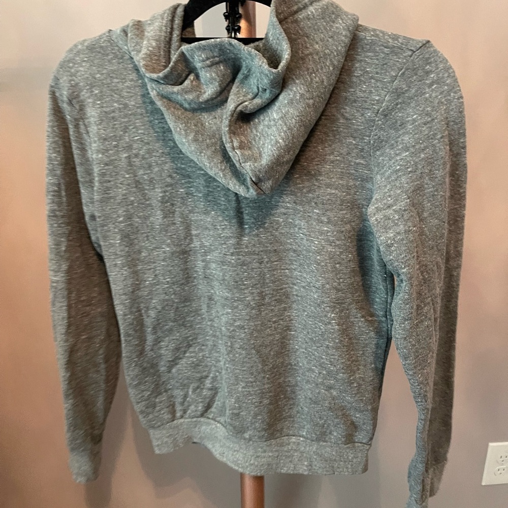 Like new Aviator Nation kids size 14 grey stripe hoodie.
